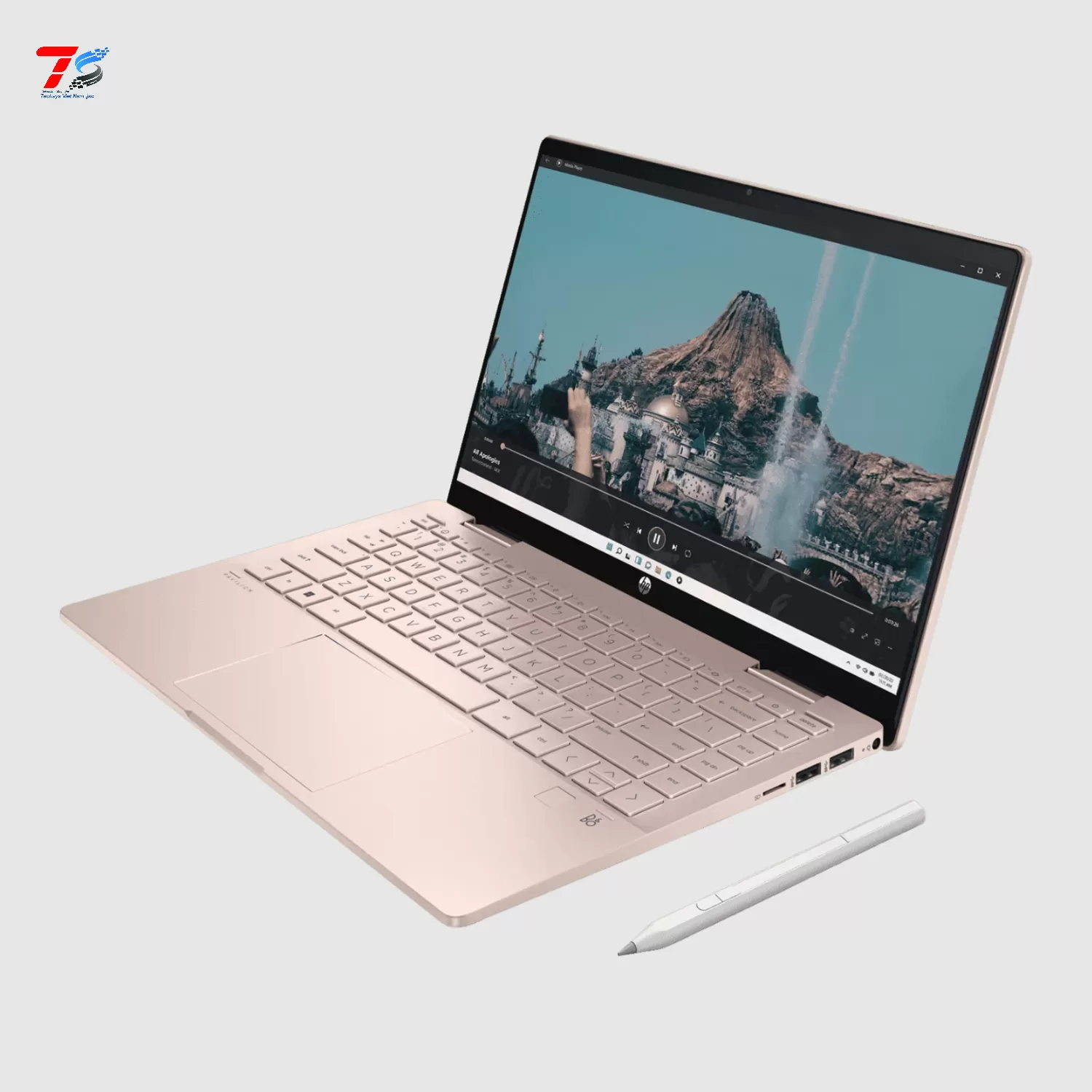 Máy tính xách tay HP Pavilion X360 14-ek1048TU i5-1335U/8G/ 512G/ 14.0FHDT/PEN/W11SL/VàNG (80R26PA)